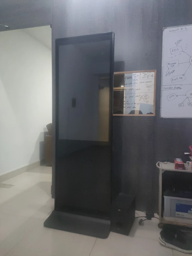 Kiosk prototype in the room